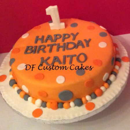 One-year birthday cake
