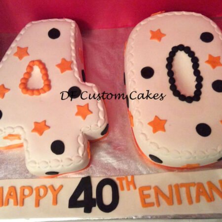 Fortieth birthday cake