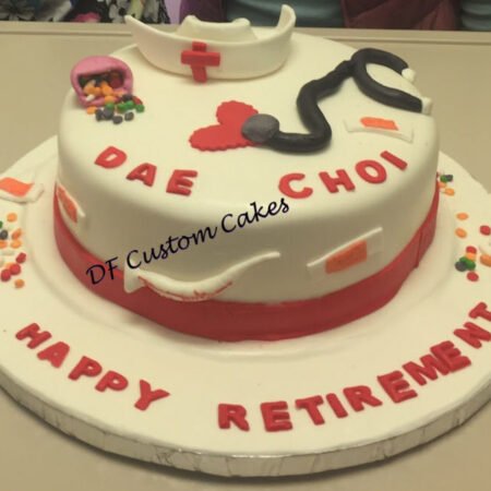 Nurse retirement marble cake