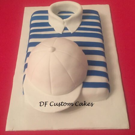 polo shirt cap red velvet cake