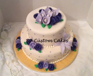 Raspberry birthday cake