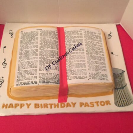 Rich fruit open Bible cake