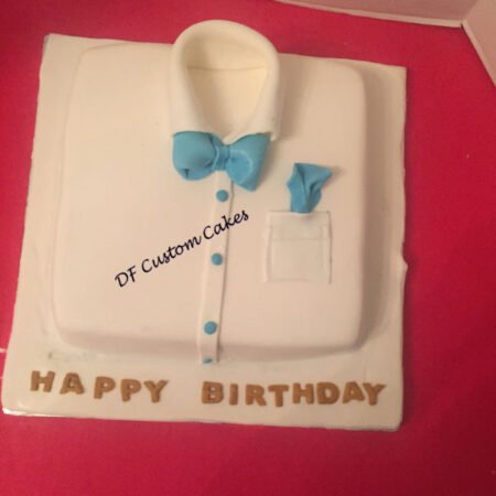 Shirt bow tie father's day cake