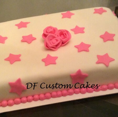 Strawberry birthday cake