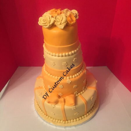 vanilla chocolate wedding cake